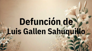 Defunción en Fuenlabrada de Luis Gallen Sahuquillo