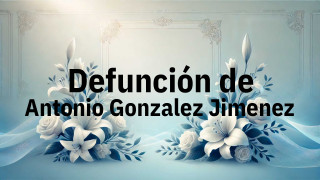 Defunción en Fuenlabrada de Antonio Gonzalez Jimenez