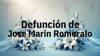Defunción en Fuenlabrada de Jose Marin Romeralo
