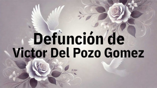 Defunción en Fuenlabrada de Victor Del Pozo Gomez