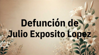Defunción en Fuenlabrada de Julio Exposito Lopez