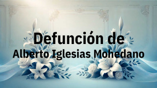 Defunción en Fuenlabrada de Alberto Iglesias Mohedano