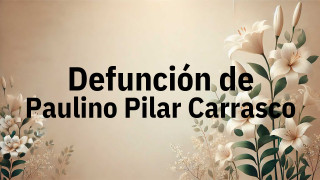 Defunción en Fuenlabrada de Paulino Pilar Carrasco