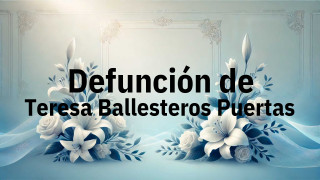 Defunción en Fuenlabrada de Teresa Ballesteros Puertas