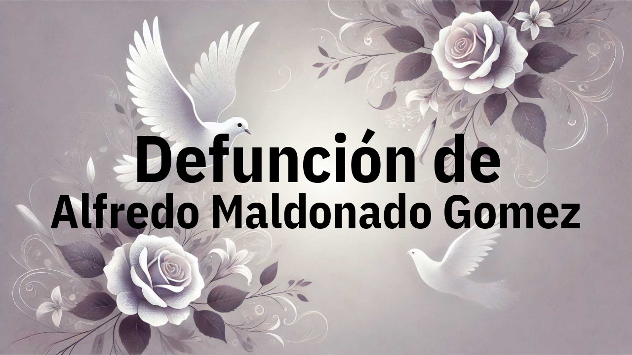 Defunción en Fuenlabrada de Alfredo Maldonado Gomez
