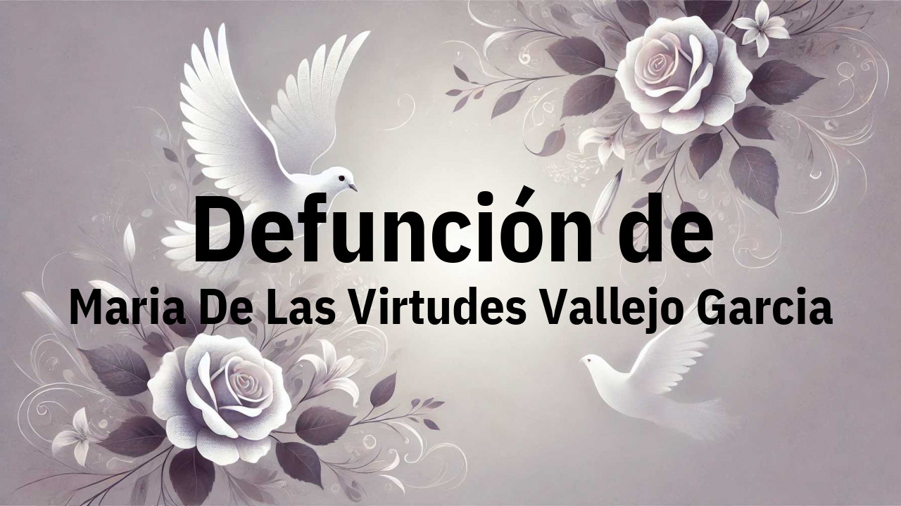 Defunción en Fuenlabrada de Maria De Las Virtudes Vallejo Garcia