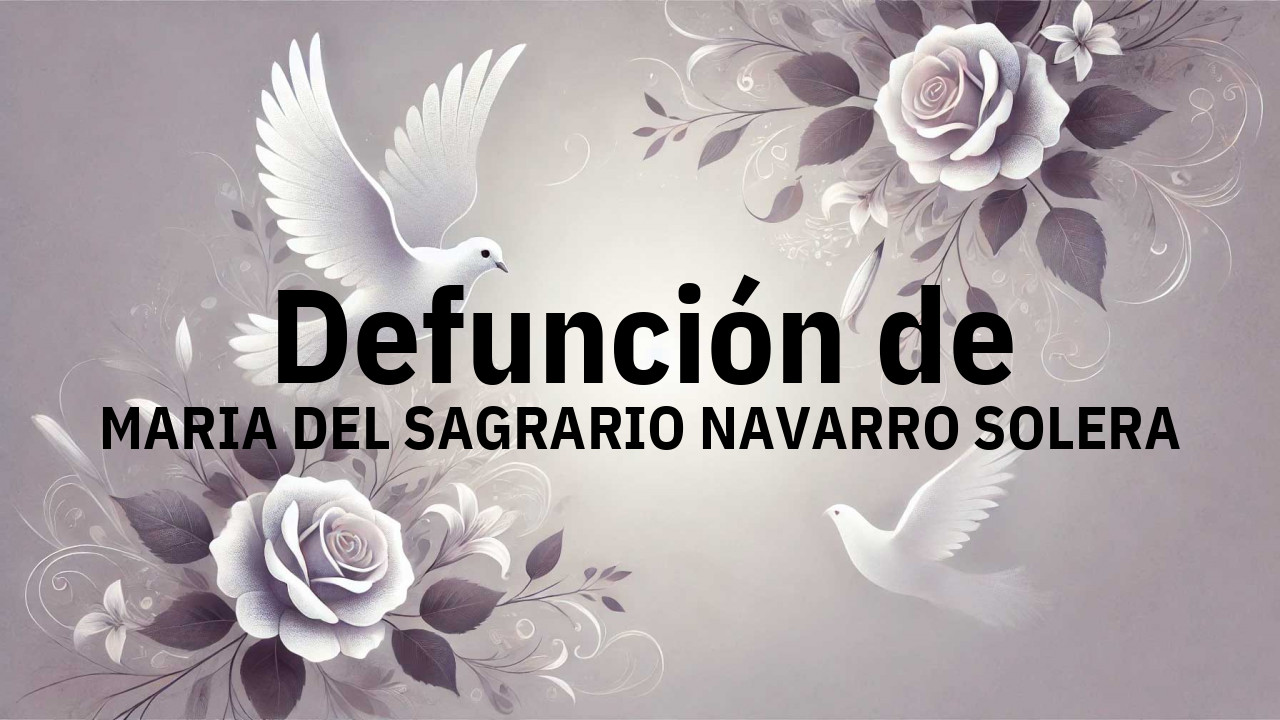 Defunción en Fuenlabrada de MARIA DEL SAGRARIO NAVARRO SOLERA