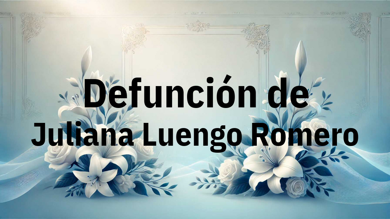 Defunción en Fuenlabrada de Juliana Luengo Romero