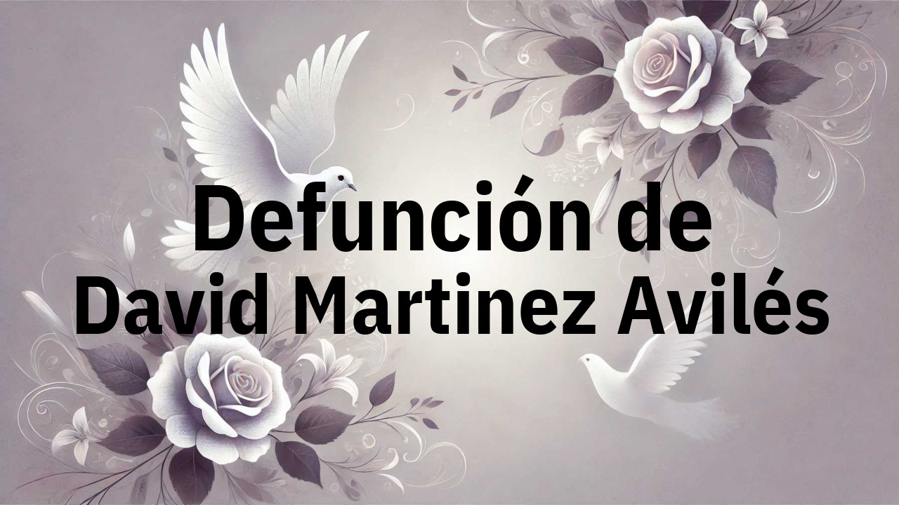 Defunción en Fuenlabrada de David Martinez Avilés