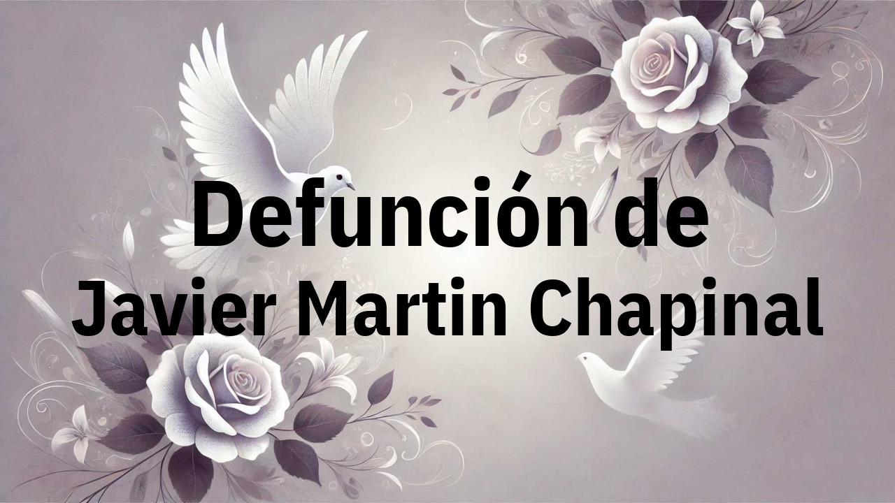 Defunción en Fuenlabrada de Javier Martin Chapinal
