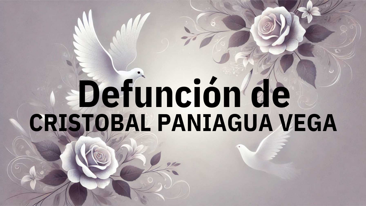 Defunción en Fuenlabrada de CRISTOBAL PANIAGUA VEGA