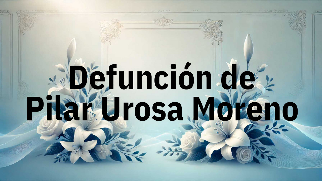 Defunción en Fuenlabrada de Pilar Urosa Moreno