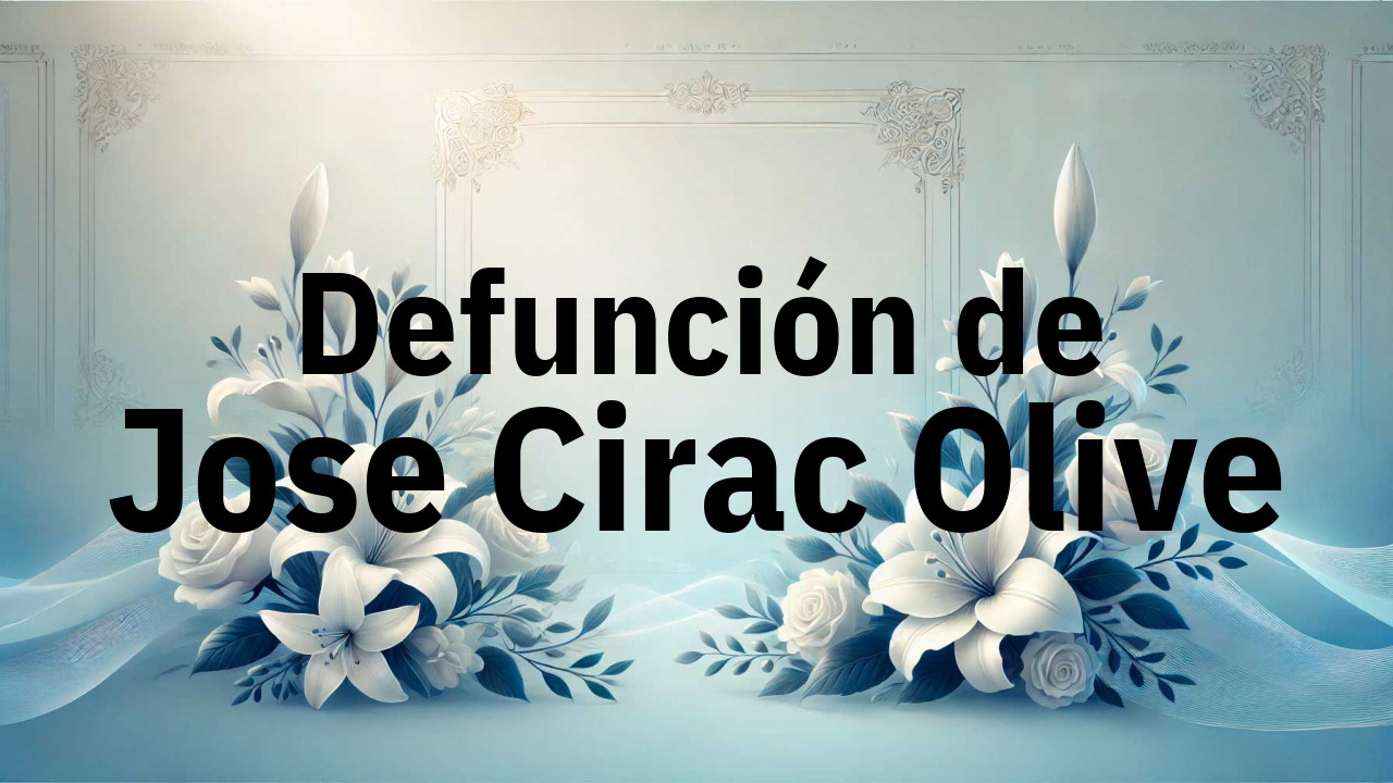 Defunción en Fuenlabrada de Jose Cirac Olive